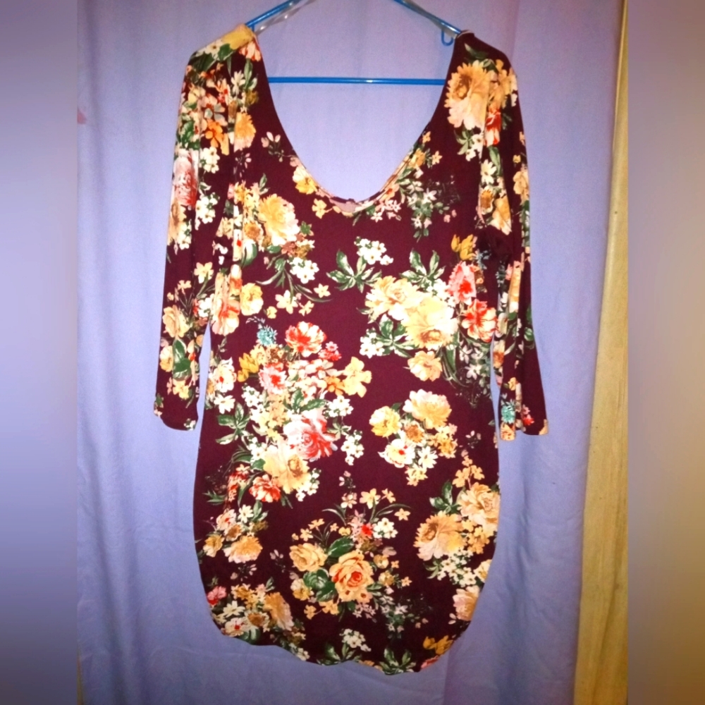 Love Chelsea floral print mid mini dress